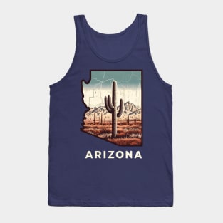 ARIZONA STATE MAP USA Tank Top